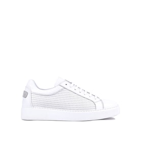 Shoetyle - Hakiki Deri Beyaz Renk Erkek Sneaker - 250-1300