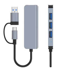Concord BYL-2013TU 4 İn 1 Usb-A & Type-C Usb Hub Usb Çoğaltıcı	