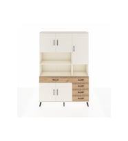 Arges Dolap 9 Raflı 5 Çekmeceli 5 Kapaklı 132x30x195 Aytaşı-Aytaşı/Çam