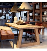 Ahşap Yemek Masası / Ağaç Toplantı Masası - Çalışma Masası 100 x 200