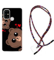 Casper E30 F20 X20 Kılıf Boyun Asklı Rasta Silikon Love Animals 1780