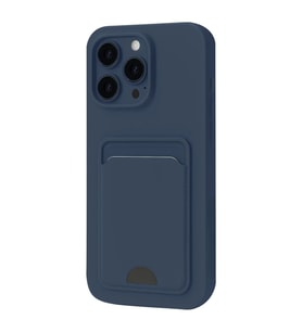 Apple iPhone 16 Pro Max Kılıf Kelvin Kartvizitli Silikon - Lacivert