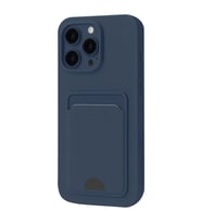 Apple iPhone 16 Pro Max Kılıf Kelvin Kartvizitli Silikon - Lacivert