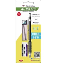 TOMBOW SH-300 GRİP 0.7 VERSATİL OKUL SETİ SİYAH ÜCRETSİZ KARGO