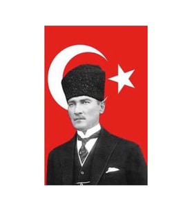 SATEN ATATÜRK BAYRAĞI 50x75 CM