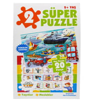 Süper Puzzle Taşıtlar ve Meslekler 0 6 Yaş Yayınları