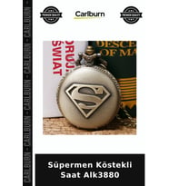 Özel Üretim Hediyelik Koleksiyon Süpermen Köstekli Saat Alk3880