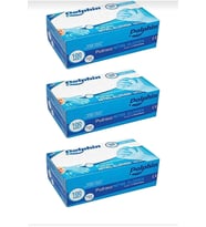 Dolphin Tek Kullanımlık Lateks Mavi Pudrasız Nitril Muayne Eldiveni Small Küçük Boy -100'lü 3 Paket