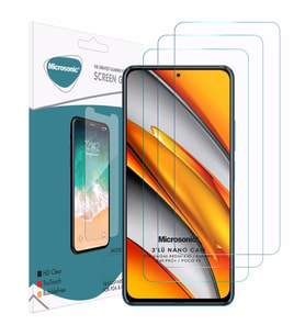Microsonic Xiaomi Mi 11i Screen Protector Nano Glass Cam Ekran Koruyucu (3'lü Paket)