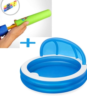SU Pompalı-Bestway 54337 Gölgelikli, Minderli Aile KEYİF Havuzu