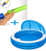 SU Pompalı-Bestway 54337 Gölgelikli, Minderli Aile KEYİF Havuzu