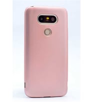 LG G5 Uyumlu Kılıf Zore Premier Silikon Kapak (Rose Gold Altın)