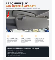 Araç Güneşlik Yan Uzatma Aparatı Ayarlanabilir Ek Güneş Koruyucu 3D Baskı