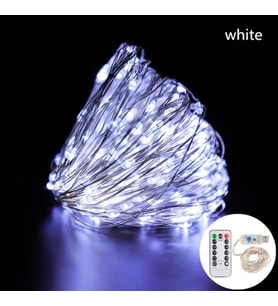 Ev Balkon ve Parti İçin 10 Metre Renkli Kumandalı Usb Peri Led 8 Modlu Animasyonlu Yılbaşı Süsü Işık