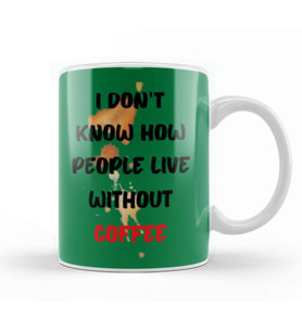 CAT Funny Coffee Drinks Lover Gift Quote   Vintage Retro Rainbow Style Kupa Bardak Porselen