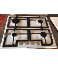 Hoover HGH 64 Scpw Beyaz Emaye Ankastre Ocak