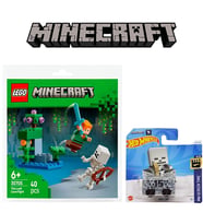 Minecraft Set - Lego 30705 Minecraft The Lush Cave Fight & Hot Wheels Minecart