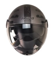 FR612 Rebo Motosiklet Kaskı Güneş Vizörlü Yarım Açık Motorcu Kask