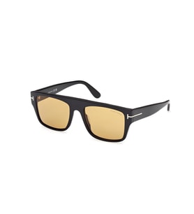 Tom Ford TF0907 01E 55 Unisex Güneş Gözlüğü (Siyah - Açık Gri)