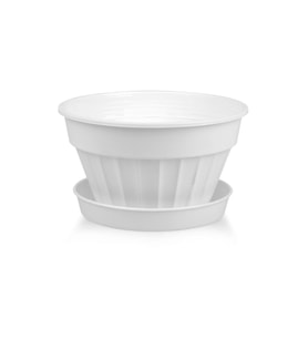 Fidanistanbul Menekşe Saksı, 1 Litre, 2 Adet (Beyaz)