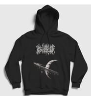 Presmono Unisex Siyah Extinction Blood Incantation Kapüşonlu Sweatshirt 502720tt