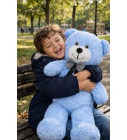 50 cm Yumuşak Peluş Ayıcık – Çocuklar İçin Sevimli Hediye Seçeneği (Mavi)