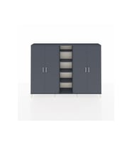 Arges Dolap 12 Raflı 4 Kapaklı 220x30x163 Antrasit-Antrasit