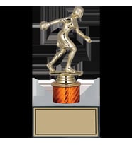 ODAK KUPA - Figürlü Kupalar - Bowling Kadın Figürlü Kupalar FG-003 C - 19 cm