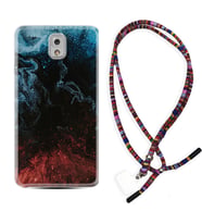 Samsung Note 3 4 5 8 9 20 Ultra 10 Lite Kılıf Boyun Asklı Rasta Silikon Red Blue Black Abstact 1386