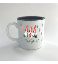 Mutlu Yıllar 3 Noel Baba Baskılı Siyah Multi Yılbaşı Kupası