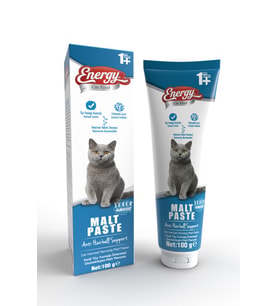 Pet Food Energy Malt Paste 100gr Kediler için Tüy Yumağı Önleyici Anti Hairball Malt Macun Malt-Macun-100g