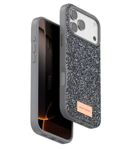 Iphone 17 Bright Simli Kapak - Gümüş