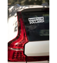 Rahmetlide Solllardı Araba Sticker Arka Cam 24Cm