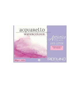 Fabriano Artistico Extra White Suluboya Blok 300 gr. 18x26 cm. 20 yp. Sıcak Basım 
