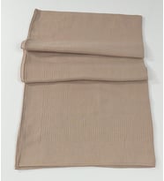 Miray  Büyük Boy Pano Pamuk Eşarp - 120 x 120 - 0619 (Açık Vizon)