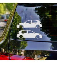 Golf MK8 GTI 2022 Kelebek Cam Oto Sticker 17 CM 2 Adet