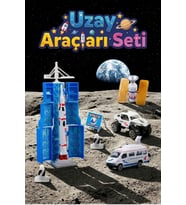 Uzay İstasyonu ve Araç Seti - Metal Gövdeli Uzay Arabası, Roket ve Aksesuarlar - Eğitici Oyuncak