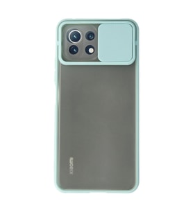 Xiaomi Mi 11 Lite Kılıf Palm Buzlu Kamera Sürgülü Silikon - Turkuaz