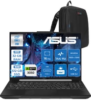 Asus Tuf Gaming F16 FX607VJ Intel Core 5-210H 32GB 512GB SSD RTX3050 6gb 16 Inç Wuxga 144Hz IPS Freedos Gaming Notebook RL033F17 + Zetta Çanta