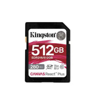 KINGSTON 512GB React+ SDR2V6/512GB SDXC HAFIZA KARTI