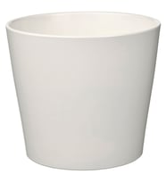 Toprak saksı, beyaz, 15 cm, iç mekan