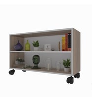 Kenzlife kitaplık beril 068*090*020 crd tekerlekli mutfak dolabı banyo ofis ayakkabılık kiler