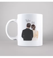 Gelin & Damat Tasarımlı Kupa Kişiye Özel
