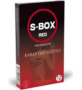 S-Box Kabartma Yüzeyli Prezervatif 12'li