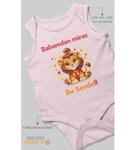 Babadan miras bu sevda Sıfır Kollu Bebek Body