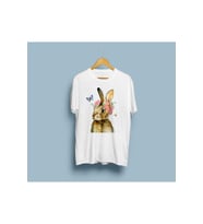 Oversize Tavşan Tasarım Unisex T-shirt