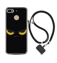 General Mobile GM8 Go GM9 GM20 Pro Plus Kılıf Boyun Askılı Silikon Black Eyes 1644