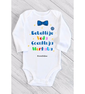 Bebekliğe Veda Uzun Kol Çıtçıtlı Bebek Body