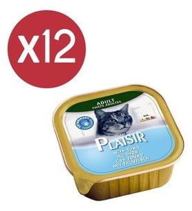 Plaisir Pate Tuna Balıklı Kedi Konservesi 12X100 gr