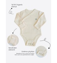 Organik New Basic  Uzayan Kruvaze Uzun Kol Body Natural